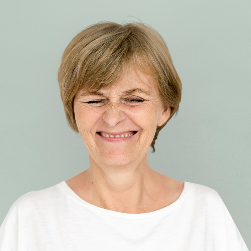 Porträt für fiktive Beispielstimme 1 – Stockfoto zur Illustration
